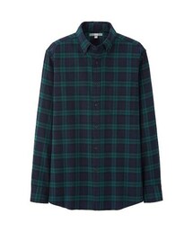 UNIQLO | フランネルチェックシャツ（ボタンダウンカラー・長袖）(シャツ/ブラウス)