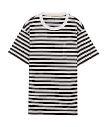 無印良品 | オーガニックコットン太番手ボーダー クルーネック半袖Tシャツ(Tシャツ/カットソー)