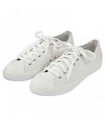 無印良品 | 棉質帆布鞋柔白25.0cm(スニーカー)