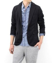 FRED PERRY | フレッドペリー テーラードジャケット 黒(テーラードジャケット)