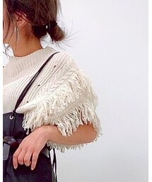 JEANASIS | イソザイWフリンジベスト(ベスト)