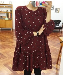 ラブリームードギャザー入りワンピース(ワンピース)