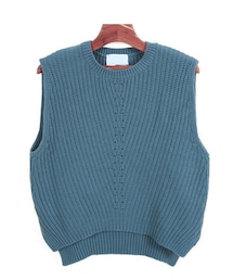 アンバランス丈ニットベスト(ベスト)