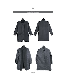 モダンムード裏キルティングコート(チェスターコート)