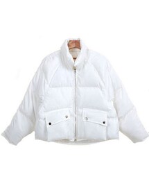 ユニークポケットディテール中綿入りジャケット(ダウンジャケット/コート)