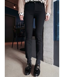 シンプルストレートクロップド丈パンツ(その他パンツ)