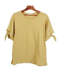 リボンスリーブTシャツ(Tシャツ/カットソー)