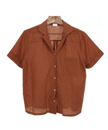 開衿リネンブラウス(シャツ/ブラウス)