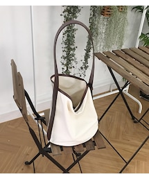 バイカラーキャンバスショルダーバッグ(ショルダーバッグ)