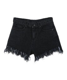 フリンジデニムショートパンツ(その他パンツ)