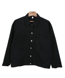 ポケット付きコットンジャケット(デニムジャケット)