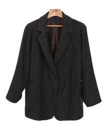 ウール30%混ルーズジャケット(テーラードジャケット)