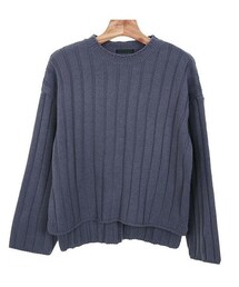 ナチュラルサイドスリットニットトップス(ニット/セーター)