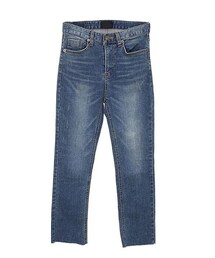 カットオフストレートクロップドパンツ(デニムパンツ)