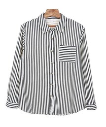 Flannelストライプシャツ(シャツ/ブラウス)