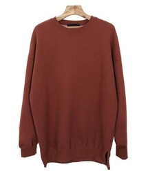 ボックスシルエット起毛スウェットシャツ (スウェット)