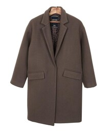 ヘビロテハイクオリティウールコート (ウール90%、モカ)(ダウンジャケット/コート)