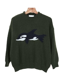 イルカアンゴラニットトップス (アンゴラ70%)(ニット/セーター)