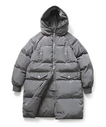 フードロング中綿入りコート (6オンス)(ダウンジャケット/コート)