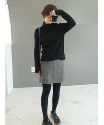 ナチュラルラグランスリーブニット(スカート)