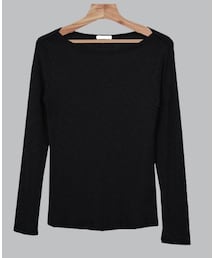 シンプルボートネックTシャツ(Tシャツ/カットソー)