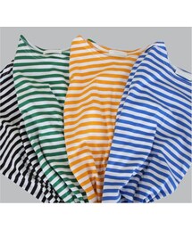 サイドスリットボーダーTシャツ(Tシャツ/カットソー)