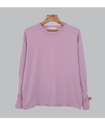 リボンカフスルーズフィットTシャツ(Tシャツ/カットソー)