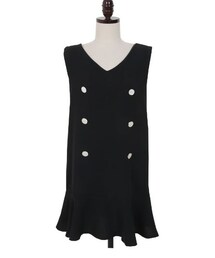 (ZEM.attitude) ダブルボタンノースリーブワンピース(ワンピース)