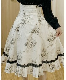 手作 黑白花sk | スカート