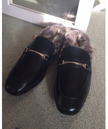 GU | フェイクファーローファースリッパ(シューズ)