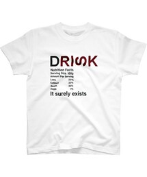 DEMINANT | DRINK Messages graphic 004W(Tシャツ/カットソー)
