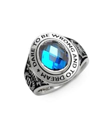 Dr MONROE | カレッジリング(ロンドンブルーキュービックジルコニア
)(リング)