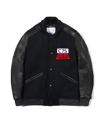 LIFUL MINIMAL GARMENTS. | CLUB 75 FOR LIFUL SHEEP LEATHER STADIUM JACKET(スタジャン)
