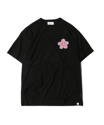 LIFUL MINIMAL GARMENTS. | SMILE FLOWER TEE black(Tシャツ/カットソー)