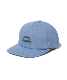 LIFUL MINIMAL GARMENTS. | ARCH LOGO 6PANEL CAP denim(キャップ)