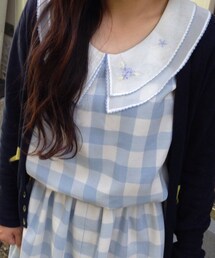 usedリメイクギンガムブラウス(シャツ/ブラウス)