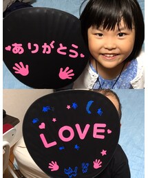 📷父の日🎁💓 | 娘が父の日にうちわを作った😍ジャニーズ⁉️🤣（笑）(その他)