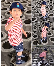 📷橋げたの下😆🎶 | 楽しそうにピチャ×2️⃣跳ねるユマ君❤️(その他)