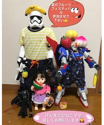 📷心友とガンダムと時々愉快な仲間達🗼 | 夏のフルーツフェス開催を聞きつけ集まる仲間達😘💓(フィギュア)