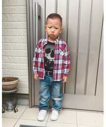 グランジファッション⁉️ | MA-1の下はグランジファッション😭⁉️不満顔ユマ君😂（笑）(その他)