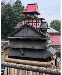 🏯風雲からくりリス城🐿 | 城の隙間からドバッとリスが飛び出してきてビックリ😂💦（笑）(その他)
