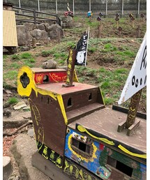 🐿船🚢 | リスたちの小屋ですが、大層な大型船でした😂🚢✨（笑）(その他)