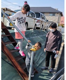 自然ショット✨ | お姉ちゃんお団子頭してみました😊❤️(その他)