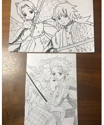 鬼滅イラスト | 鬼滅のイラスト。ママ作🥰(ラッピングキット)