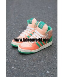 adidas | [USED] -【adidas】GREEN×PINK MIDDLE CUT SNEAKER(スニーカー)