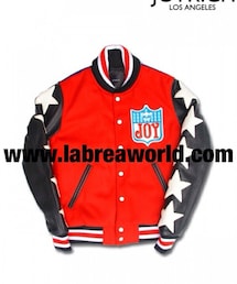 JOYRICH | 【JOYRICH】Joy Team Logo USA Varsity Jacket / RED X NAVY(スタジャン)