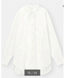 GU | ブロードオーバーサイズシャツ(長袖)(シャツ/ブラウス)