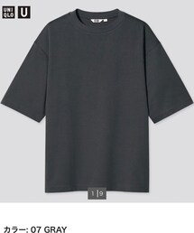 UNIQLO | エアリズムコットンオーバーサイズTシャツ（5分袖）(Tシャツ/カットソー)
