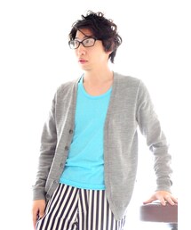 BOYCOTT | UネックTシャツ ターコイズ(Tシャツ/カットソー)