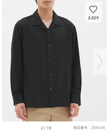 GU | オープンカラーシャツ（長袖）MC(シャツ/ブラウス)